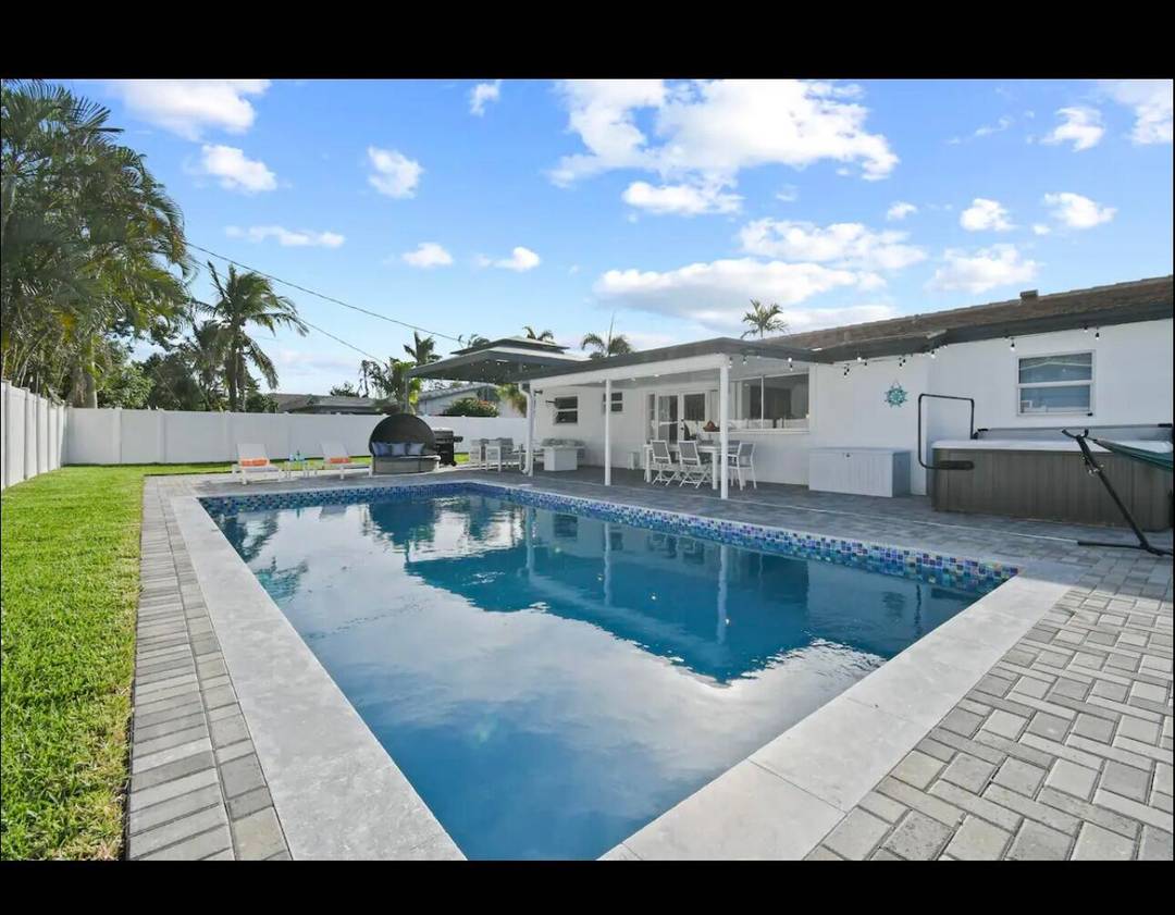 Renovated 3 bdrm, 2 bath single family home just minutes from the beach, offering the perfect blend of modern comfort and coastal living.