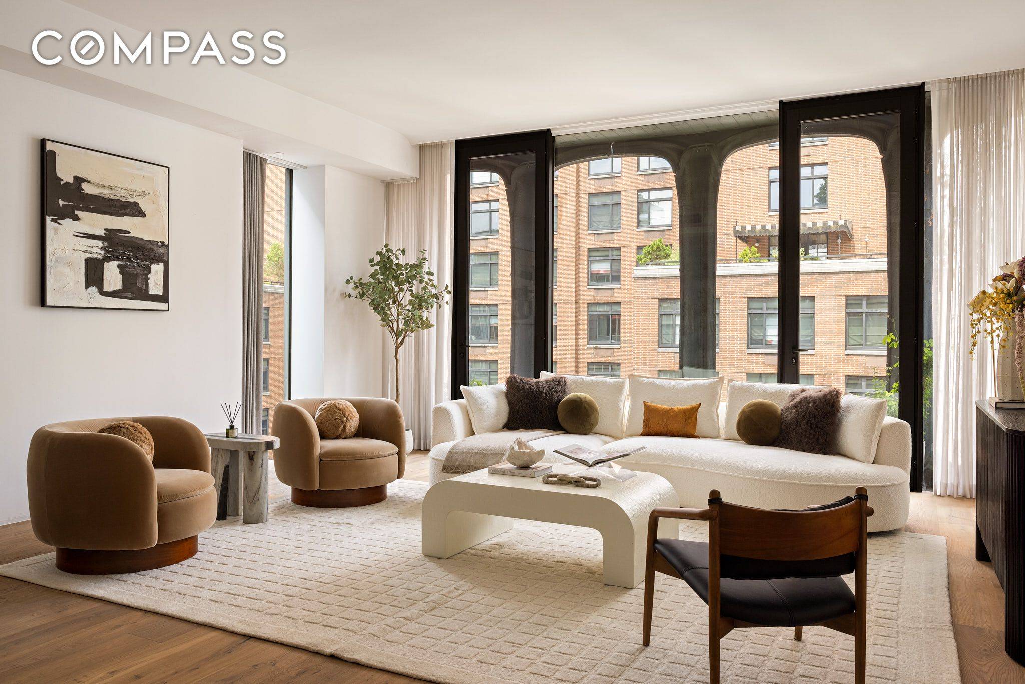 Presenting Residence 7B at 325 West Broadway, a turnkey four bedroom home at SoHo's modern classic, XOCO 325.