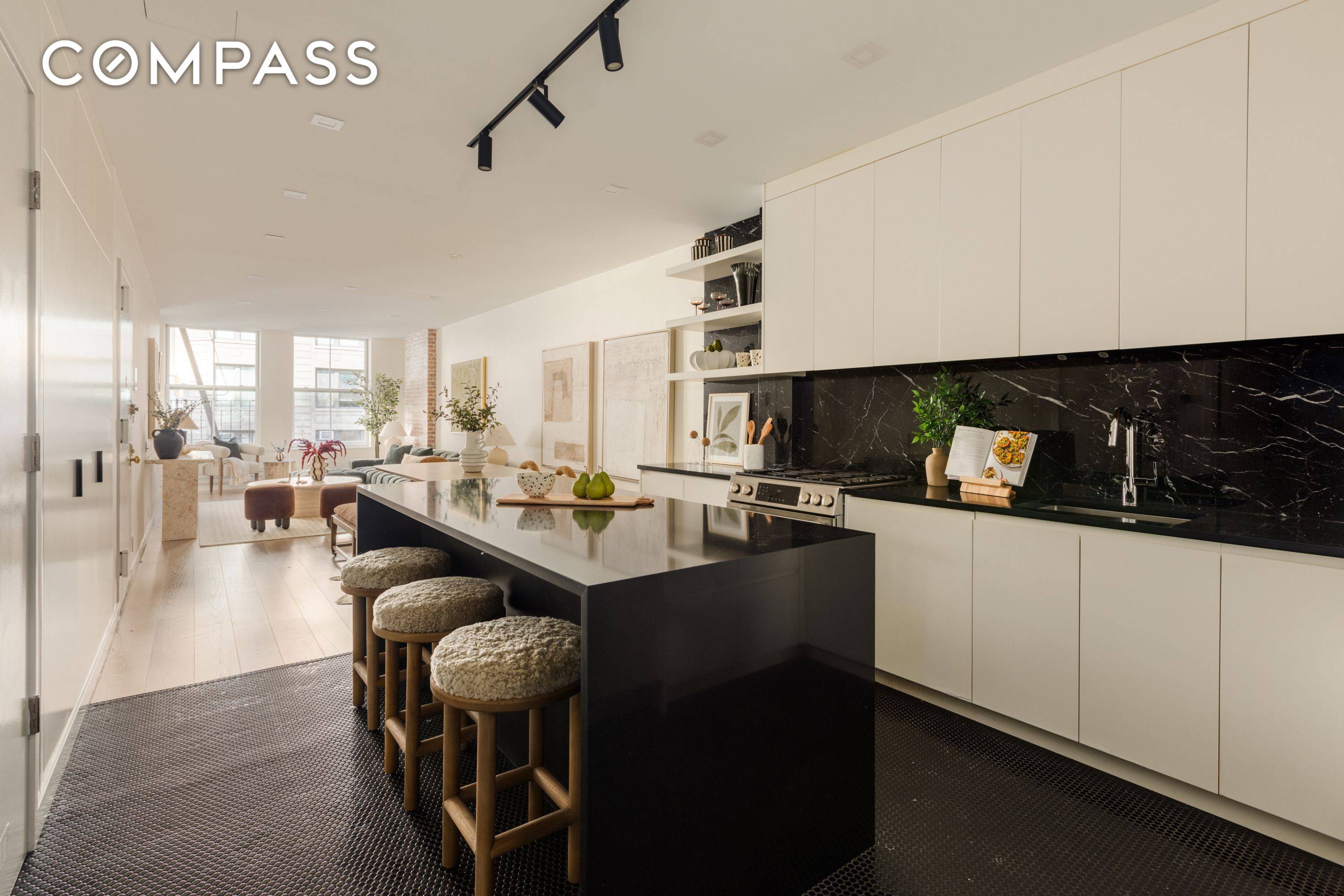 Located in the heart of Tribeca on Hudson Street comes this full floor condo loft with low monthlies.