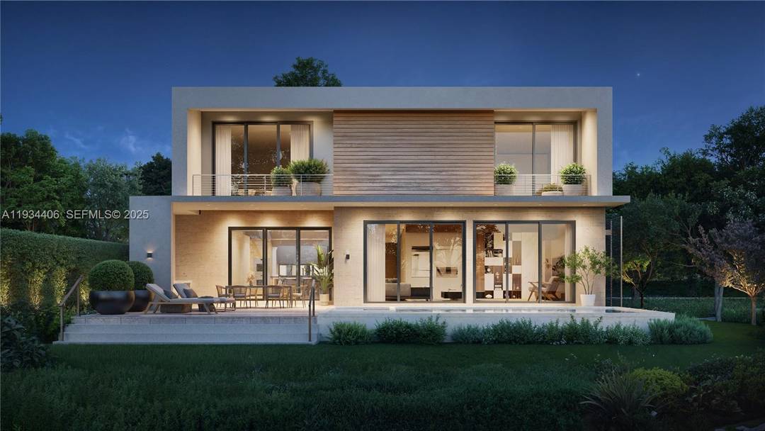 Architecturally refined single family residence with completion scheduled for January 2026.