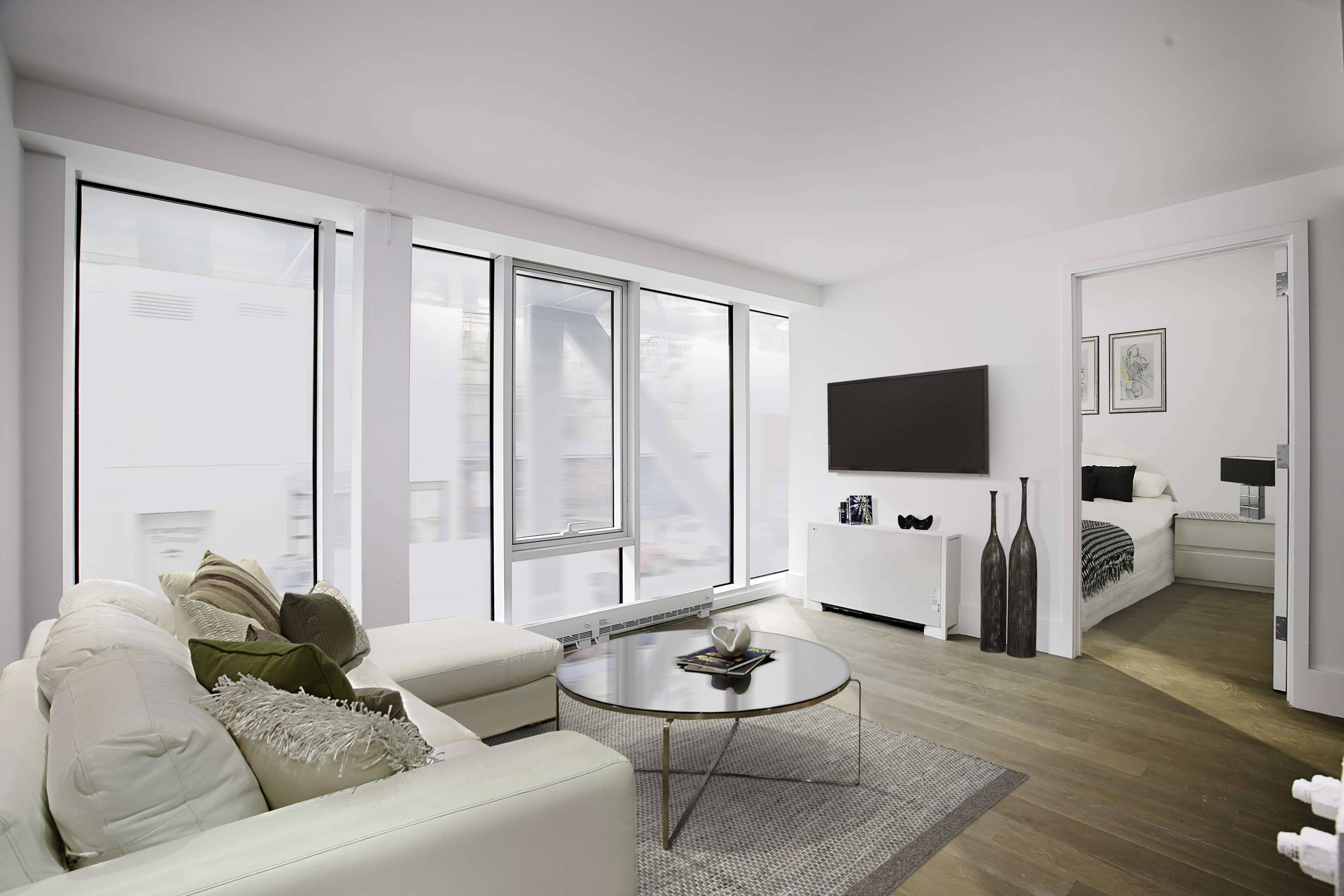 Modern amp ; Luxurious 1 bed apartment in the impeccably built glass masterpiece, designed by Eran Chen of ODA.