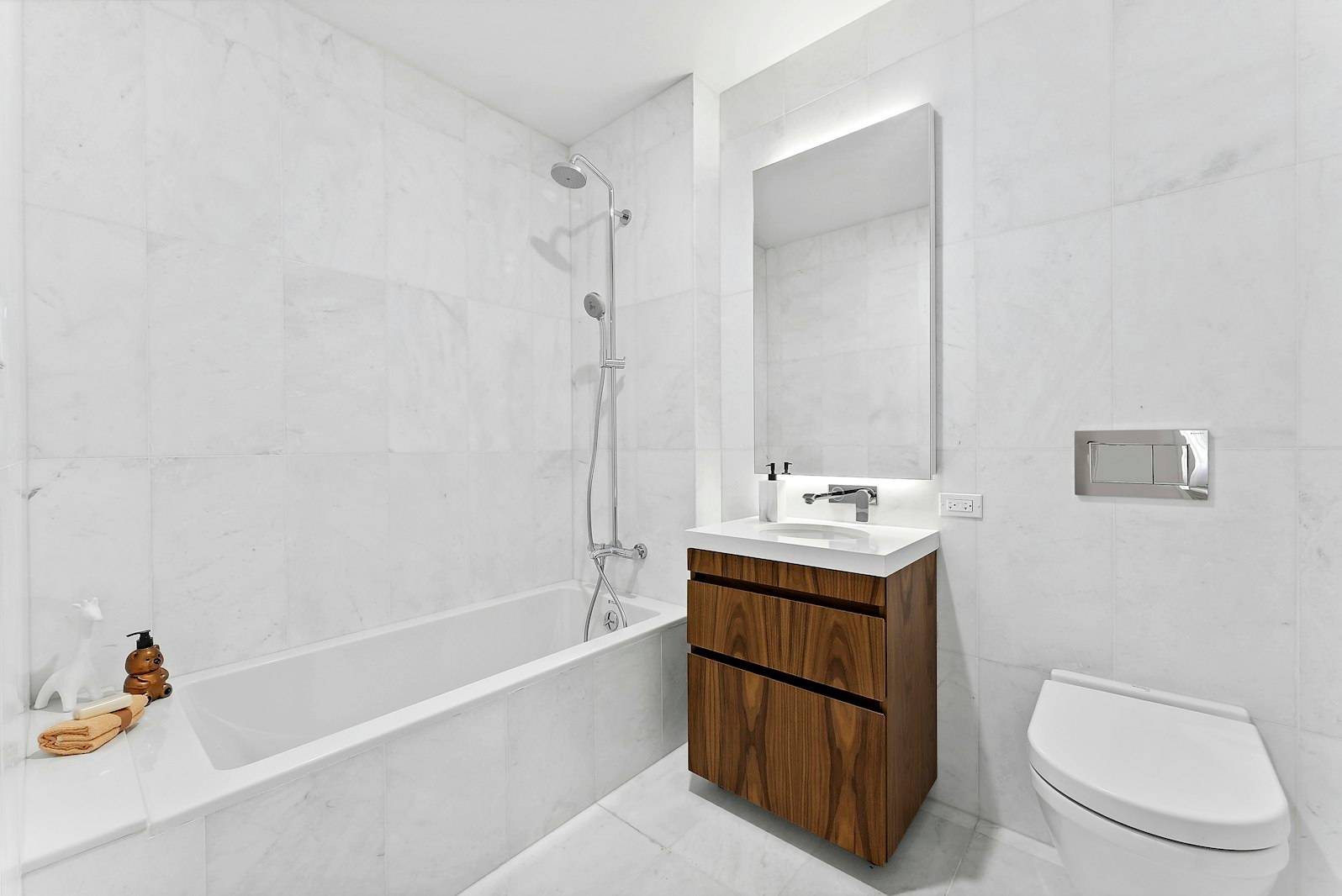 IMMEDIATE OCCUPANCY Residence 6A is a captivating half floor, three bedroom, three bath home with a private balcony, spanning 1, 449 square feet.