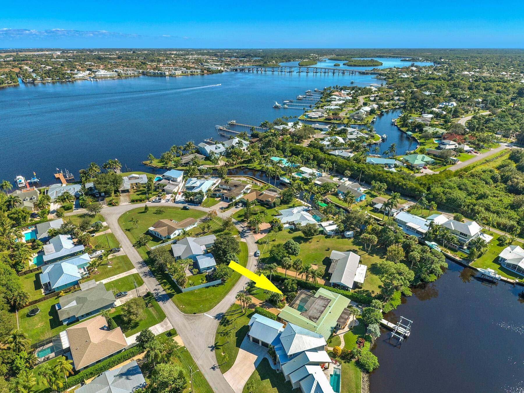 Waterfront Oasis. Located in Pelican Cove, a small cul de sac community providing all of the waterfront amenities privacy.