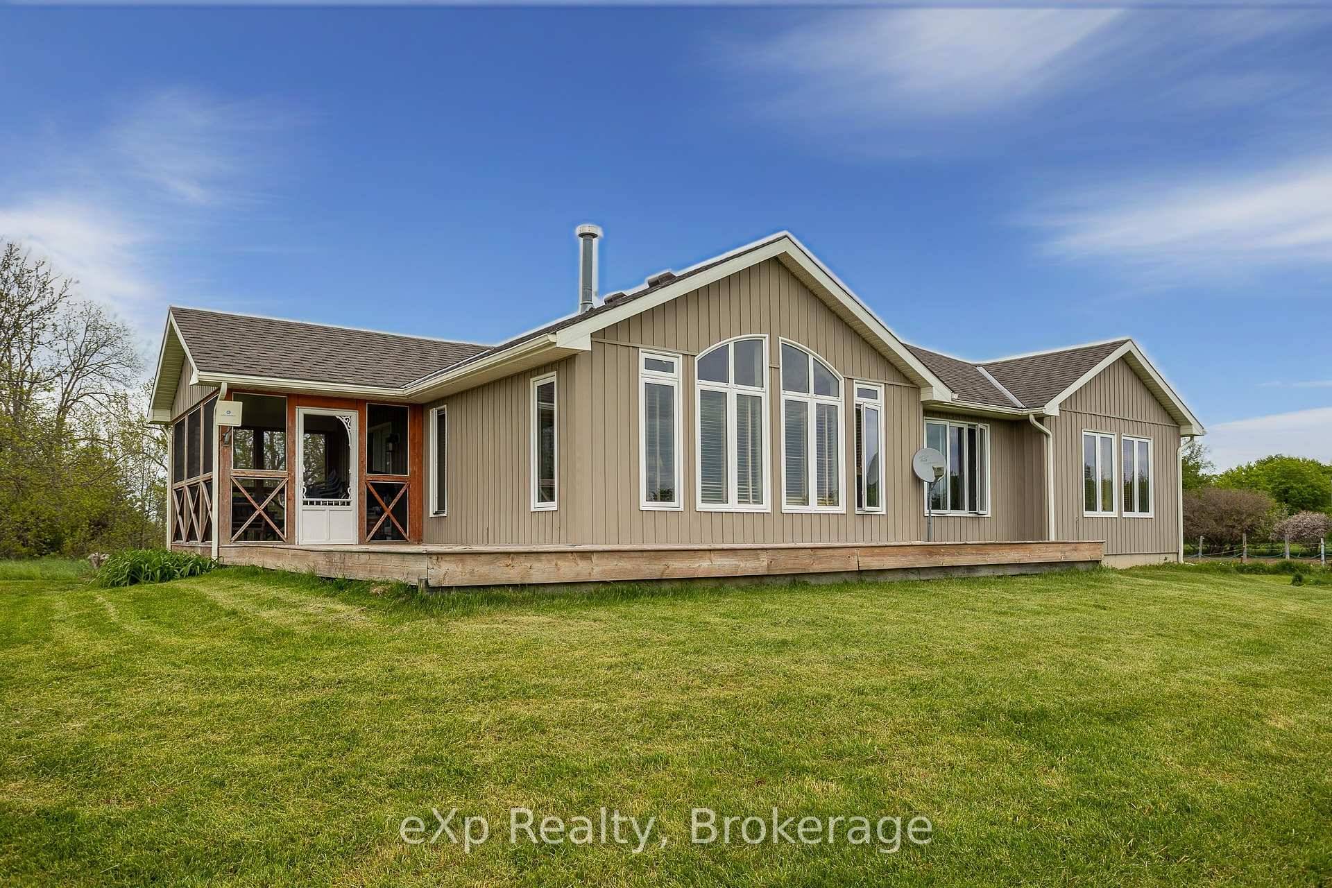 This Quality built bungalow on 49 picturesque acres offers peaceful country living just minutes from Meaford, Blue Mountain, and Owen Sound.