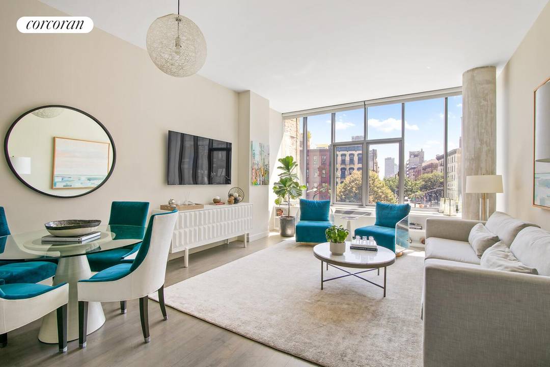 Perfectly positioned at the nexus of SoHo and Nolita, this sophisticated two bedroom, two bathroom residence offers a rare blend of elegance, light, and livability in one of downtown Manhattan's ...