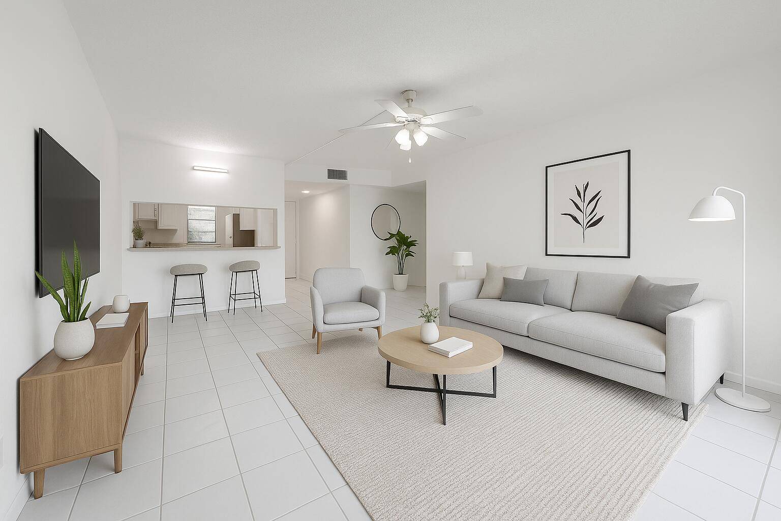 Rarely available 3BR 2BA 1st floor corner unit in Coral Springs with AAA rated schools !