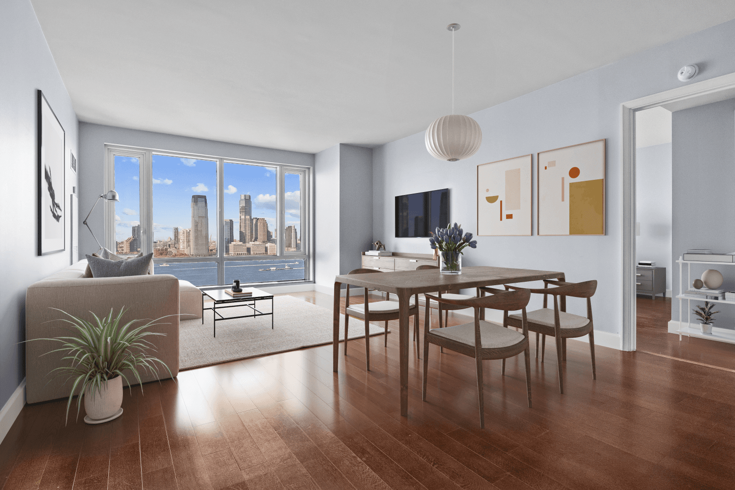 Unmatched Hudson River Views and Refined Luxury in Battery Park City Experience breathtaking Hudson River and New York Harbor views from this stunning high floor residence in the Visionaire, Battery ...