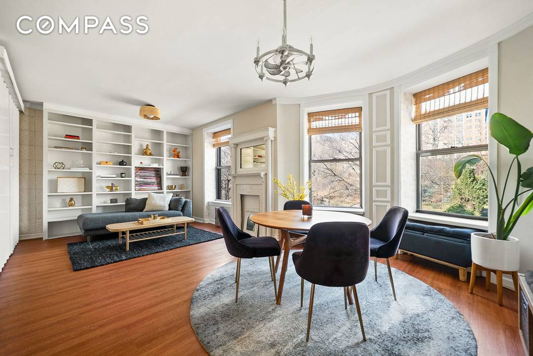 364 West 121st Street, 4A Direct Park Views Three Bedroom Co op Entering the home through a dramatic 39 foot long gallery, the space immediately evokes the scale and character ...
