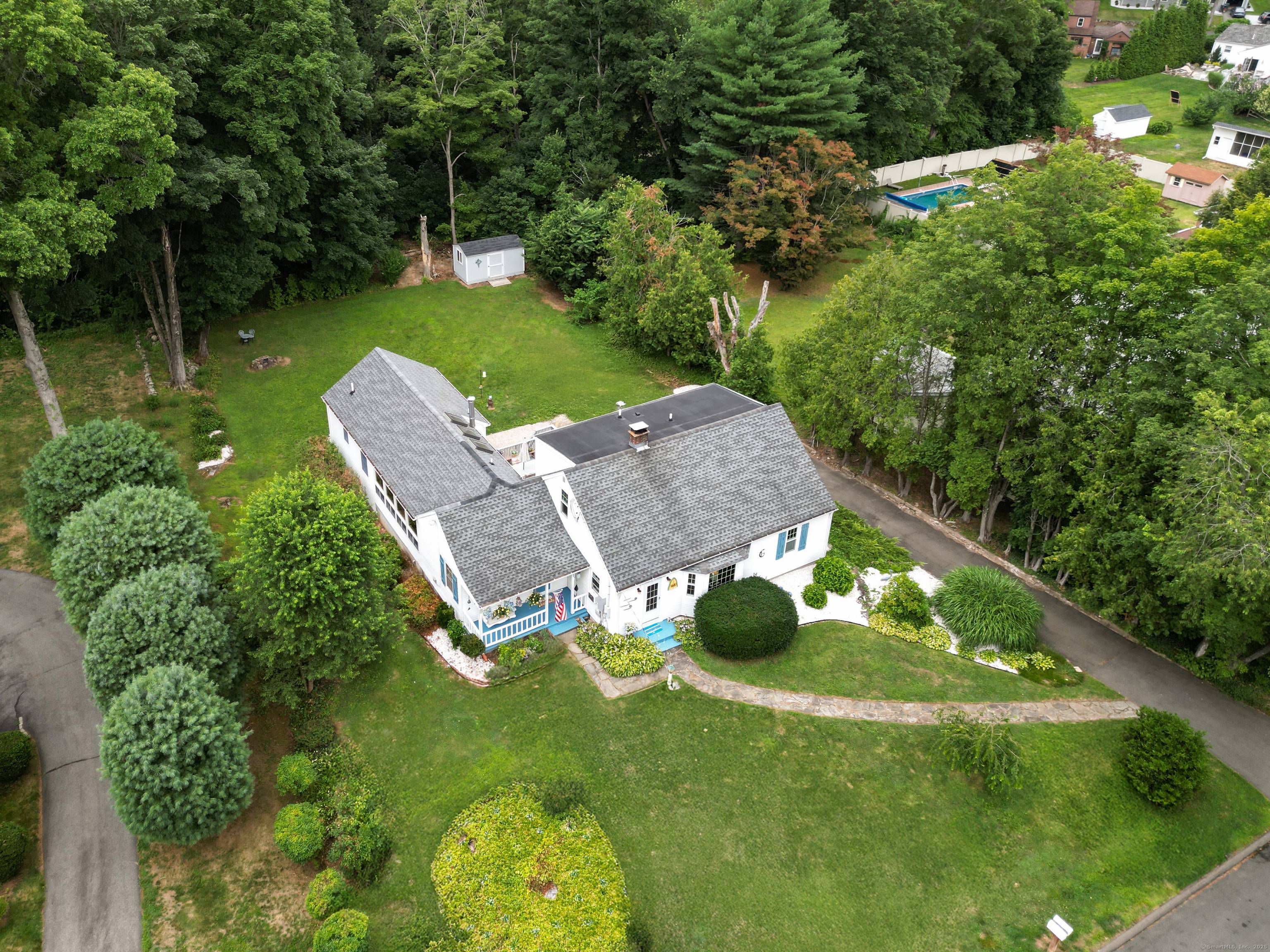 Expansive Cape on a quiet neighborhood street in the south end of Cheshire.
