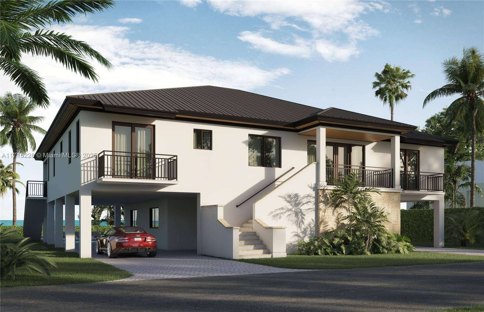Nestled on the exclusive, gated island of Sunrise Isles in Marathon, Florida Keys, this magnificent new construction oceanfront estate redefines luxury living.