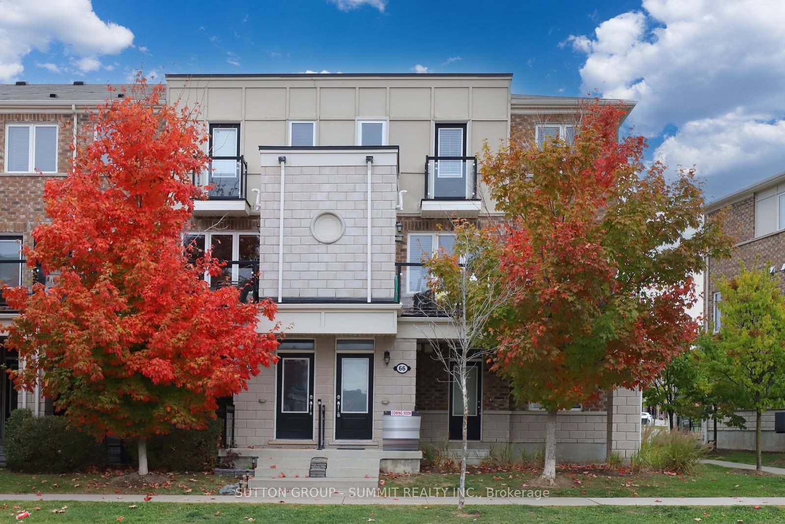 Modern Bright and Spacious All Brick End Unit Townhome with Two Owned Parking Spots amp ; Two Private Balconies to Enjoy !