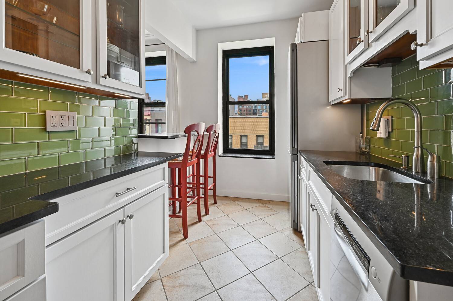 Exquisite, sunny, and serene south facing sun flooded one bedroom in elegant, quiet Chelsea boutique co op.
