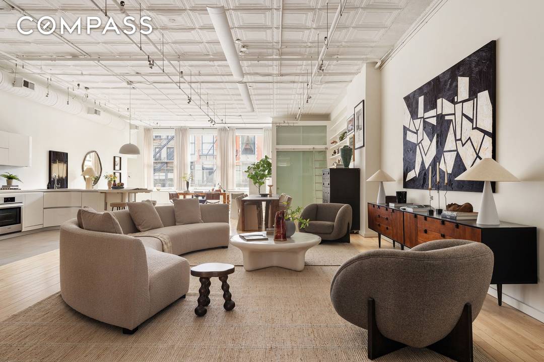 Residence 4A is an extraordinary renovated loft with soaring 12 foot ceiling heights, located at 515 Broadway between Spring and Broome Streets, within a majestic Queen Anne style cooperative loft ...