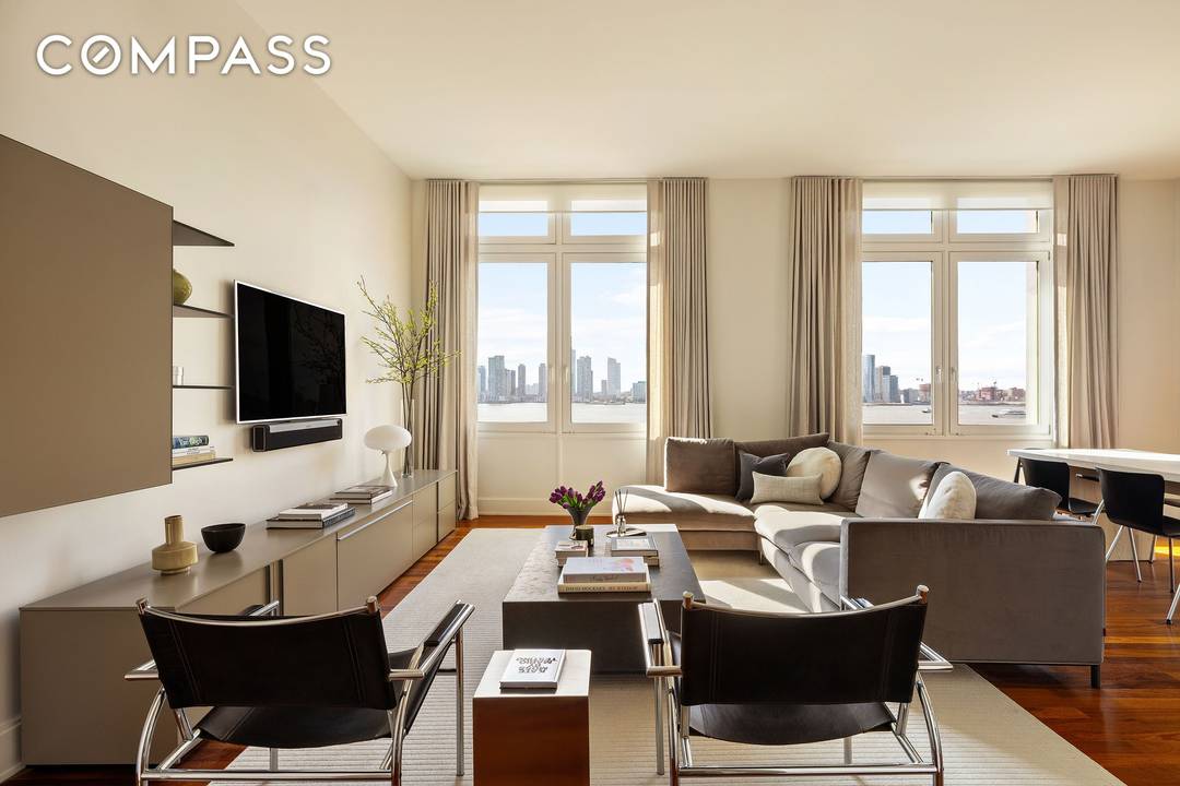 Perfectly positioned in Ultra Prime Tribeca, alongside 67 and 70 Vestry Street, the allure of unobstructed, protected Hudson River views and spectacular sunsets draws you to this magnificent 2, 017 ...