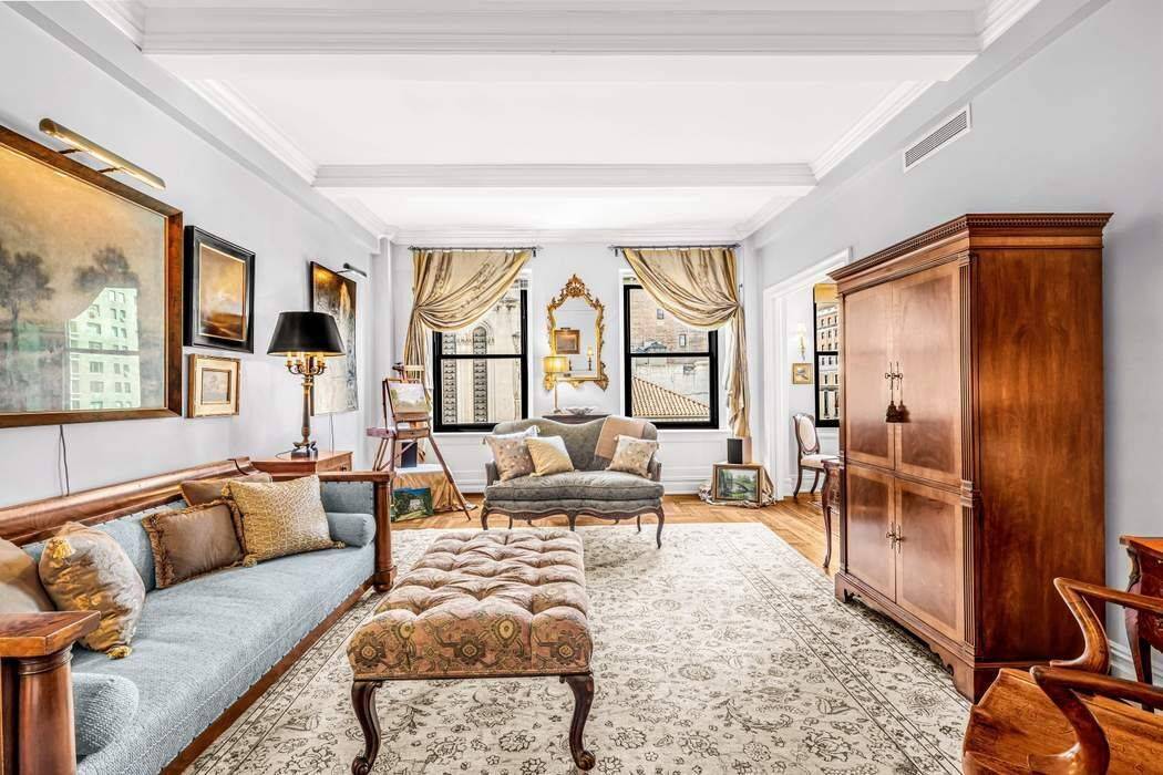 Rare to find a One bedroom with almost 10 ft ceilings, powder room, WBF, central air and a washer dryer on Park Avenue under 1MM.