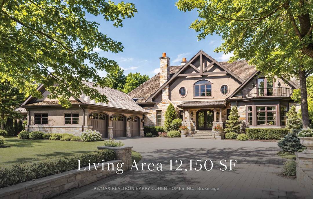 Landmark Estate Backing Onto The Prestigious Thornhill Golf And Nestled On Its Expansive South Facing Lot.