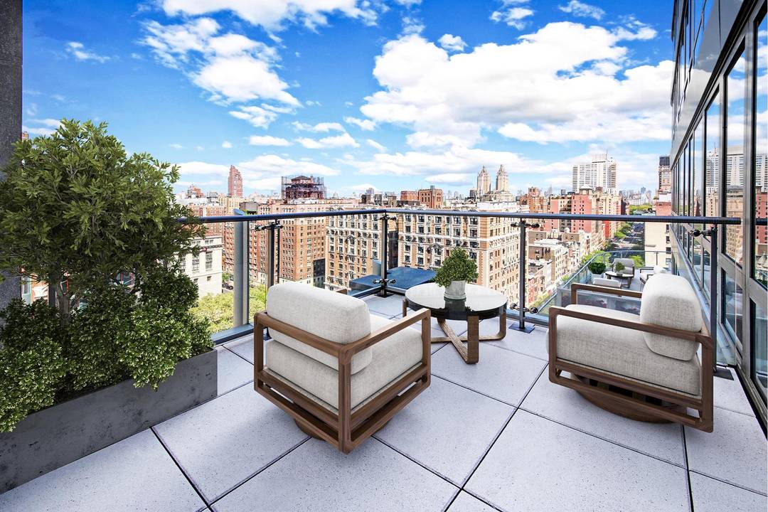 The gracious 2, 536 square foot home includes 4 bedrooms, 3 and a half bathrooms, and a private terrace with open views of the Upper West Side and Central Park.