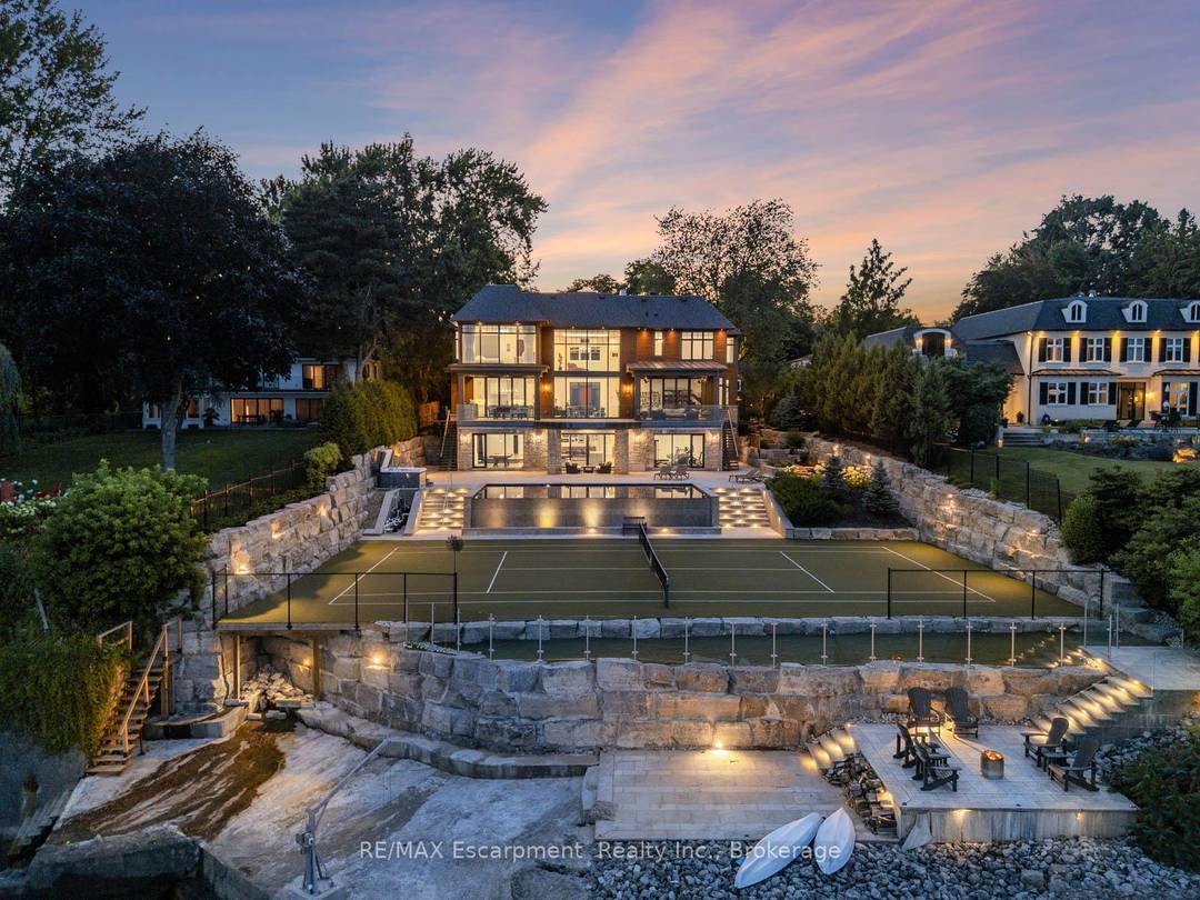 The Haven. A rare waterfront estate on a private laneway in South Burlington.