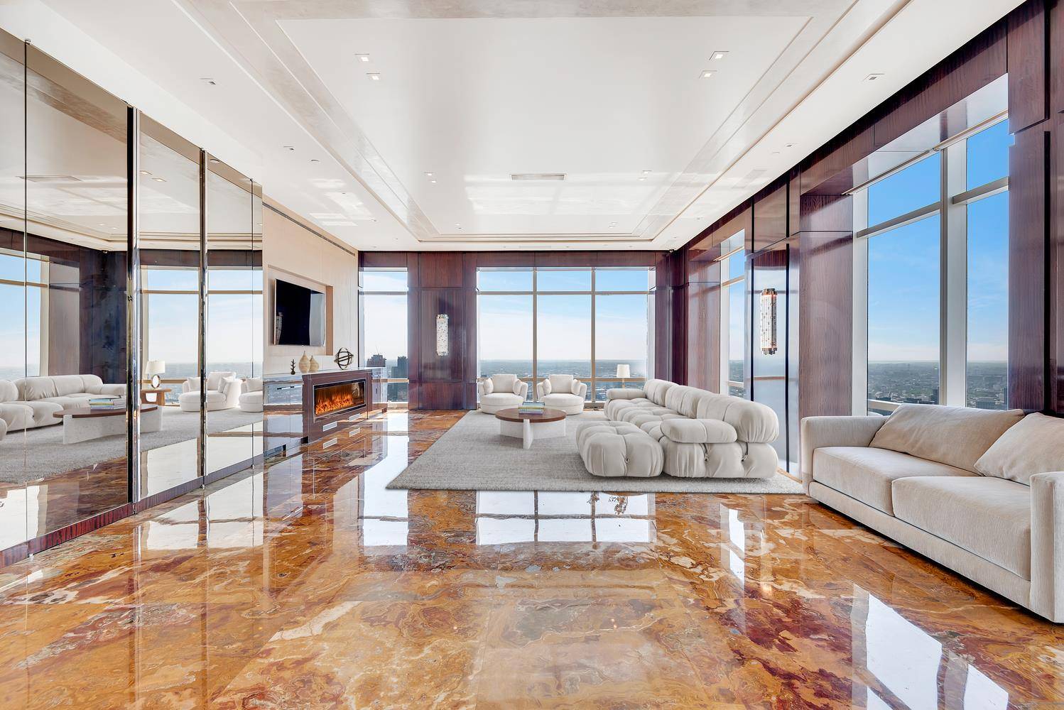 Experience penthouse living surrounded by 5, 400 square feet of iconic views.