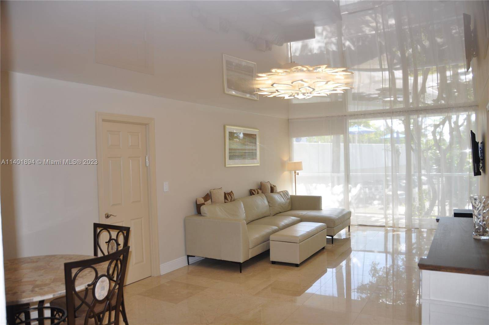 Designer renovated and furnished 2nd floor 2 bedroom 2 bathroom residence, with new stainless steel appliances, 40 ft balcony.