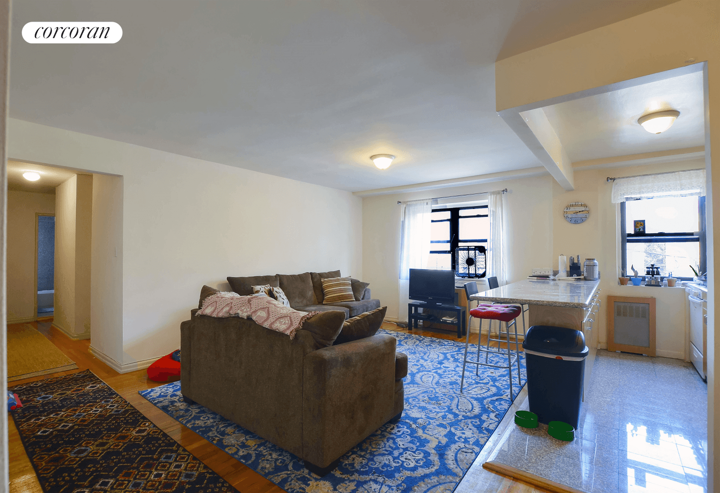 Stunning and super massive CORNER two bedroom !