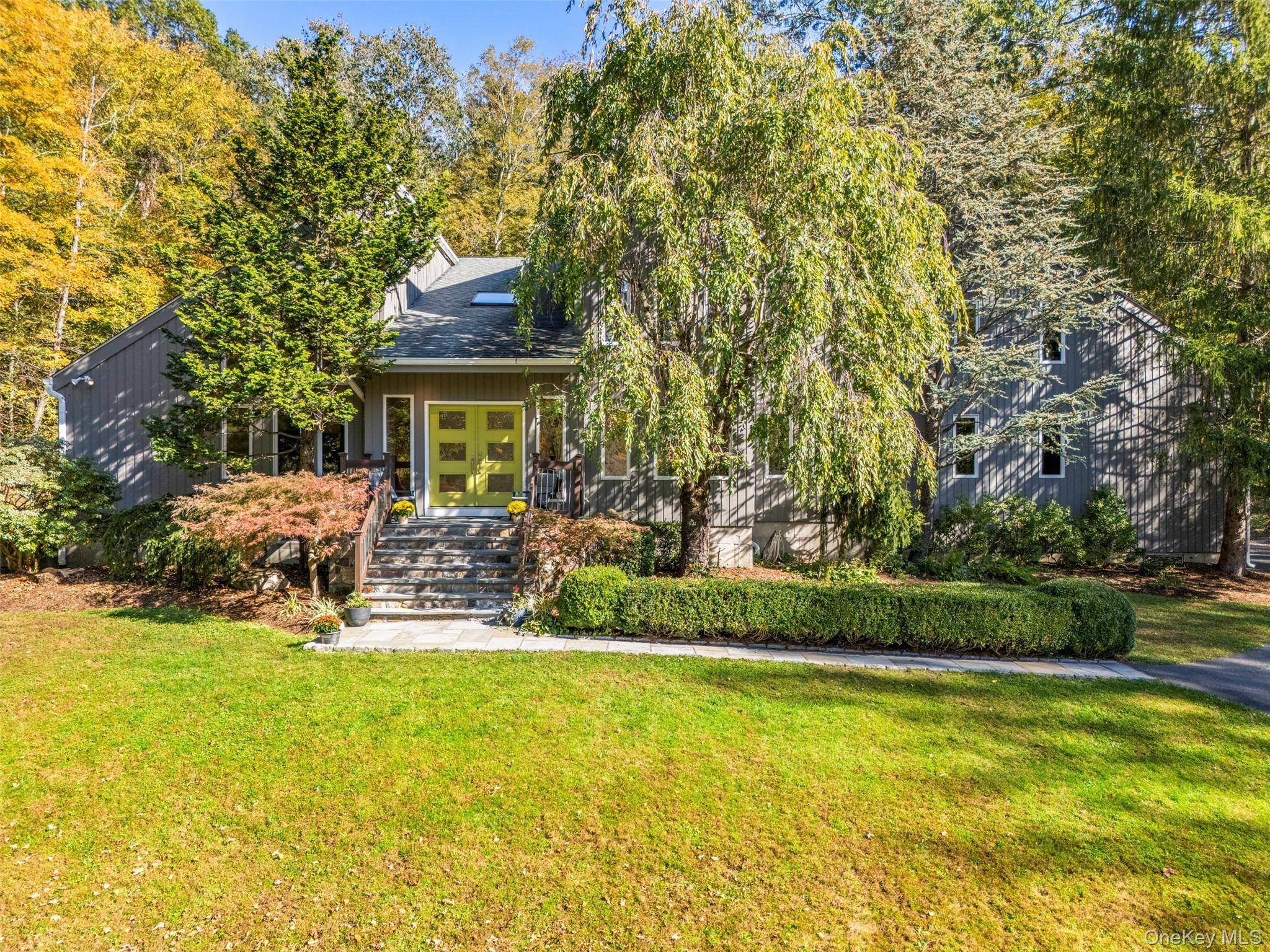 Beautifully set on 4 bucolic acres in South Salem, this impeccably maintained 4 bedroom Contemporary Colonial offers elegance, privacy, and exceptional living spaces.