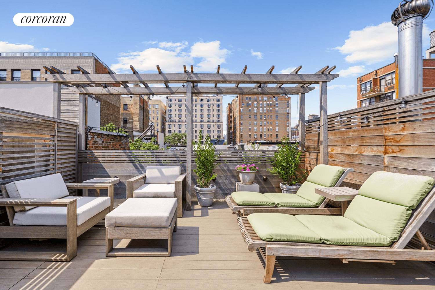 A massive private roof deck with gorgeous city views, low maintenance, central air conditioning, a stacked washer dryer and a bonus home office are just some highlights of this beautiful ...