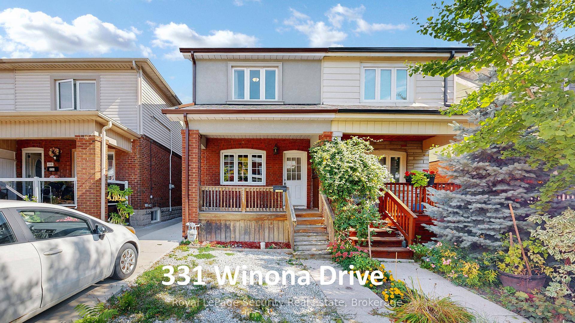 Prime Oakwood Village brick amp ; stucco, 3 bedroom, 2 full bathroom, semi detached family home with main amp ; 2nd floor rear extension, and separate rear mud room off ...
