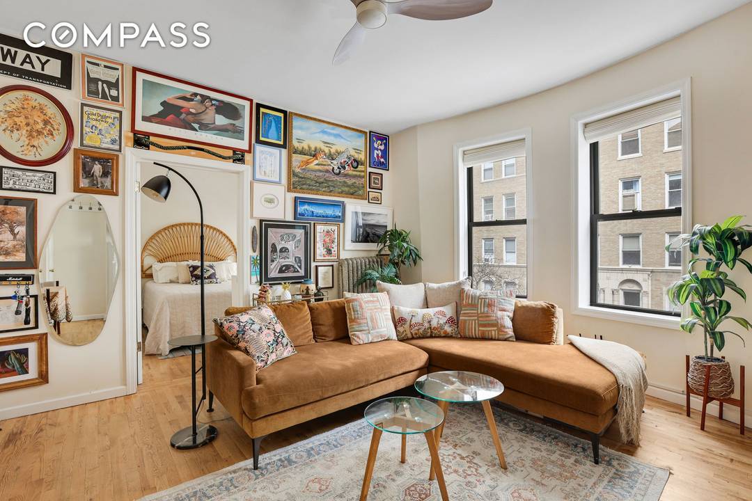 This north facing pre war one bedroom seamlessly combines charm, modern updates, and a prime Upper West Side location.