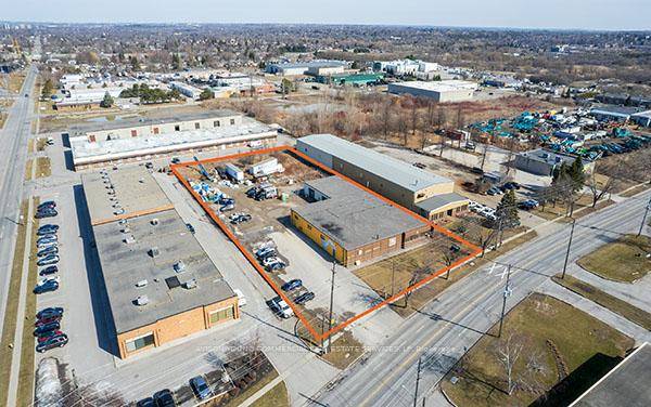 Extremely rare sized industrial building with excess land for building expansion or outdoor storage fenced.