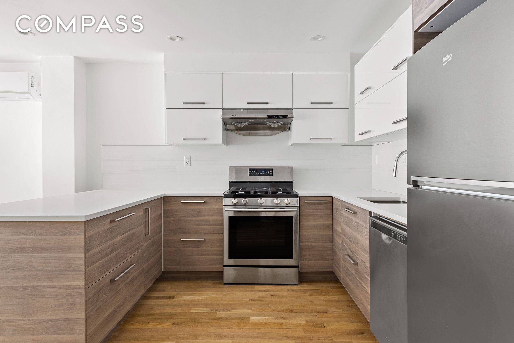 The best of both worlds. This recently renovated 2 bedroom and 1.