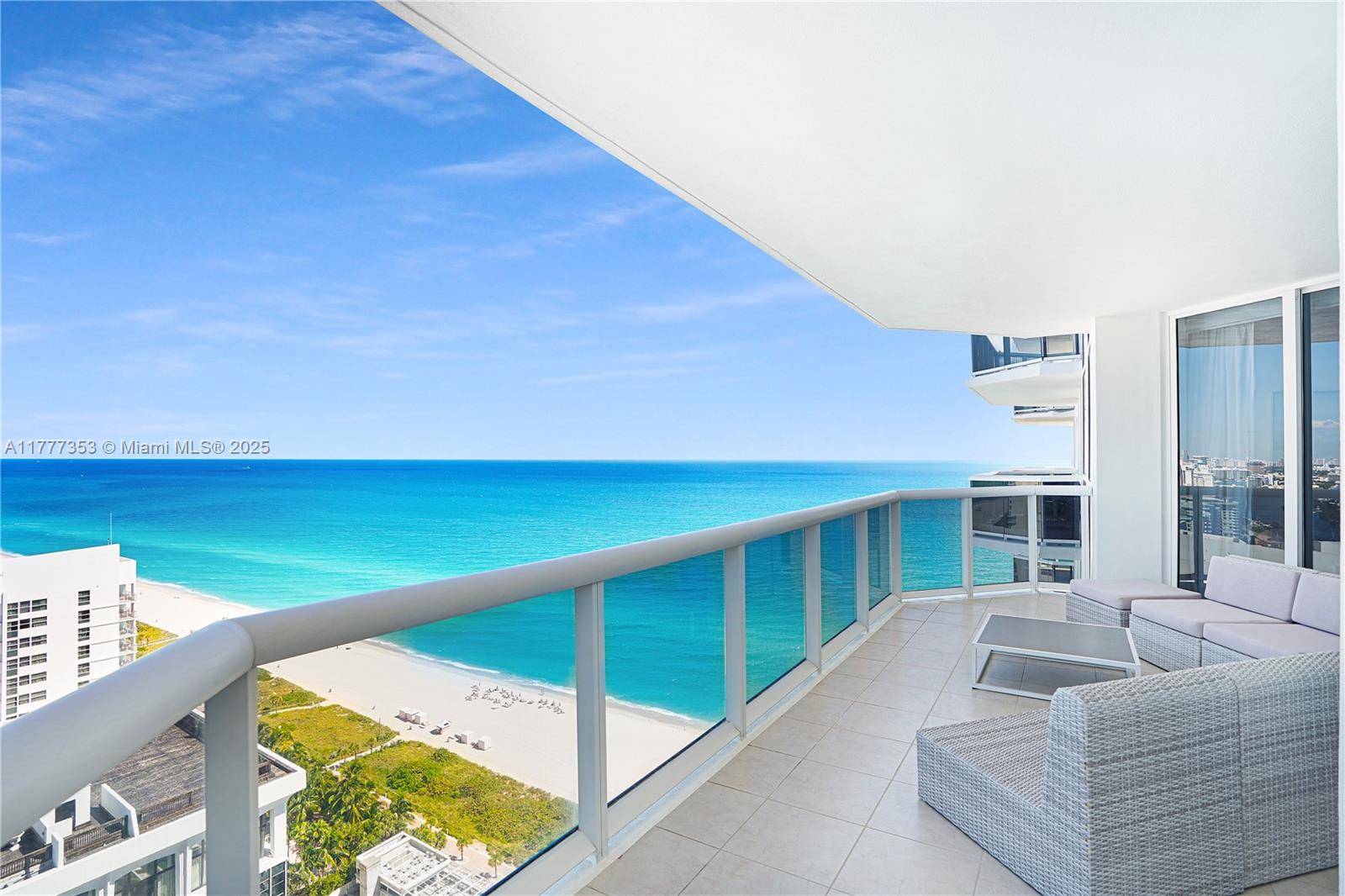 Enjoy unobstructed breathtaking views of the ocean, bay amp ; city from this furnished 2BD 2BA on the 29th floor at the Blue Diamond.