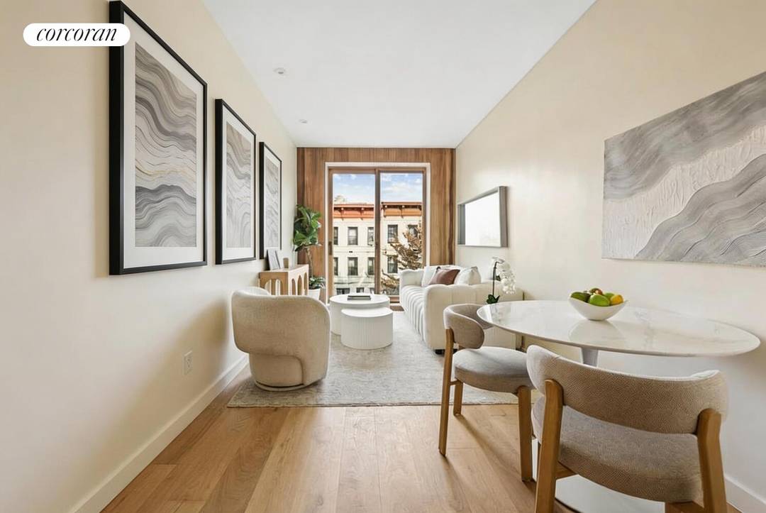 Perched at the top of Sterling Curve, Residence 4F is a thoughtfully designed two bedroom, two bathroom penthouse duplex spanning 883 square feet, complemented by over 500 square feet of ...