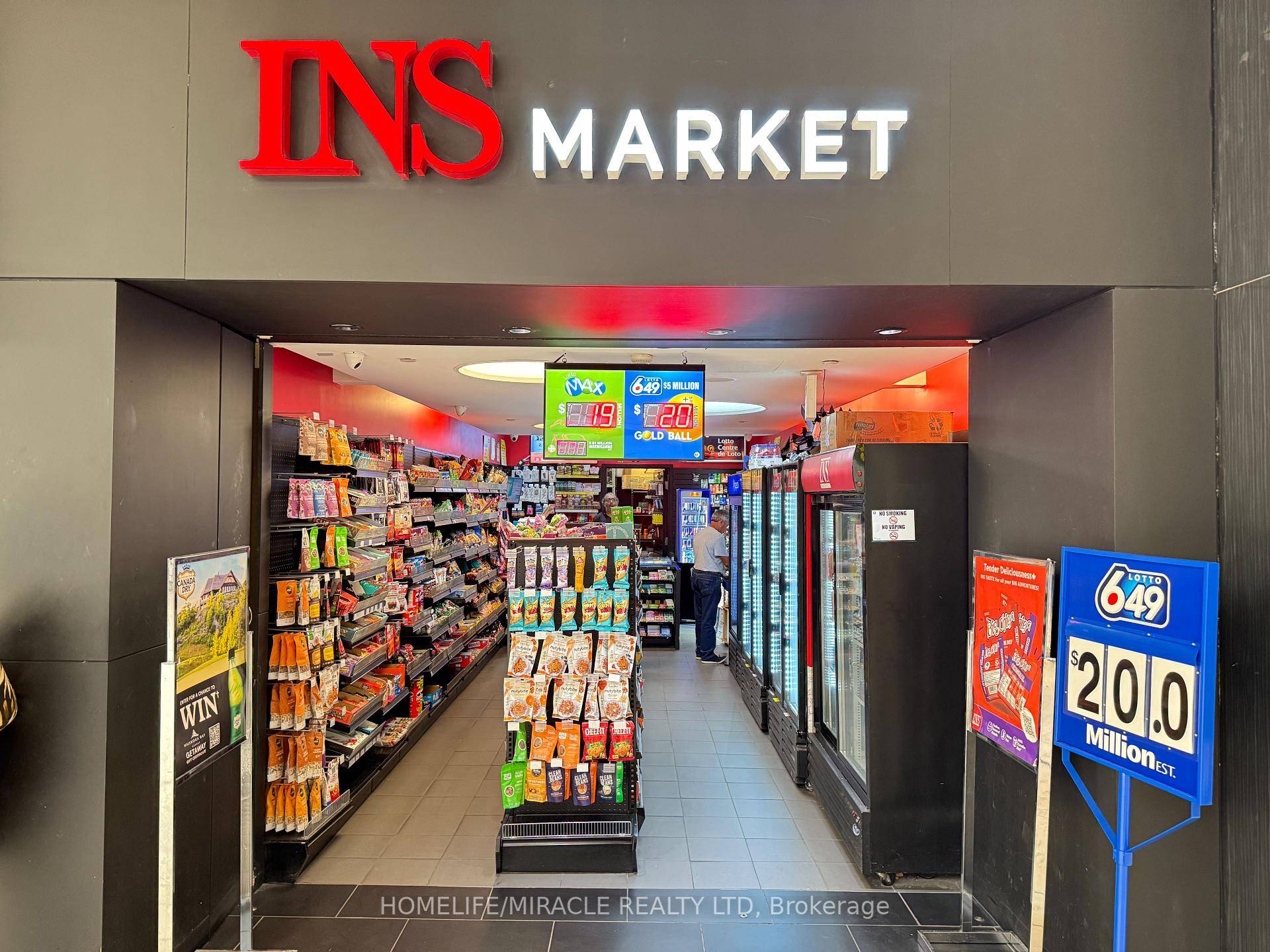 Excellent opportunity to own a turn key franchised INS Market convenience store located in Dufferin Mall one of Toronto's busiest and most high traffic shopping centres.
