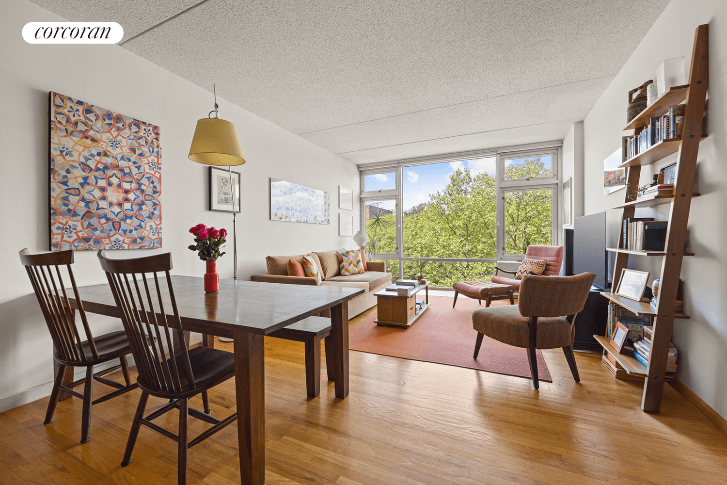 Welcome to 475 Sterling Place, Apartment 3D a light filled, 2 bedroom, 2 bath condo WITH DEEDED PARKING, nestled at the crossroads of Prospect Heights meets Crown Heights.