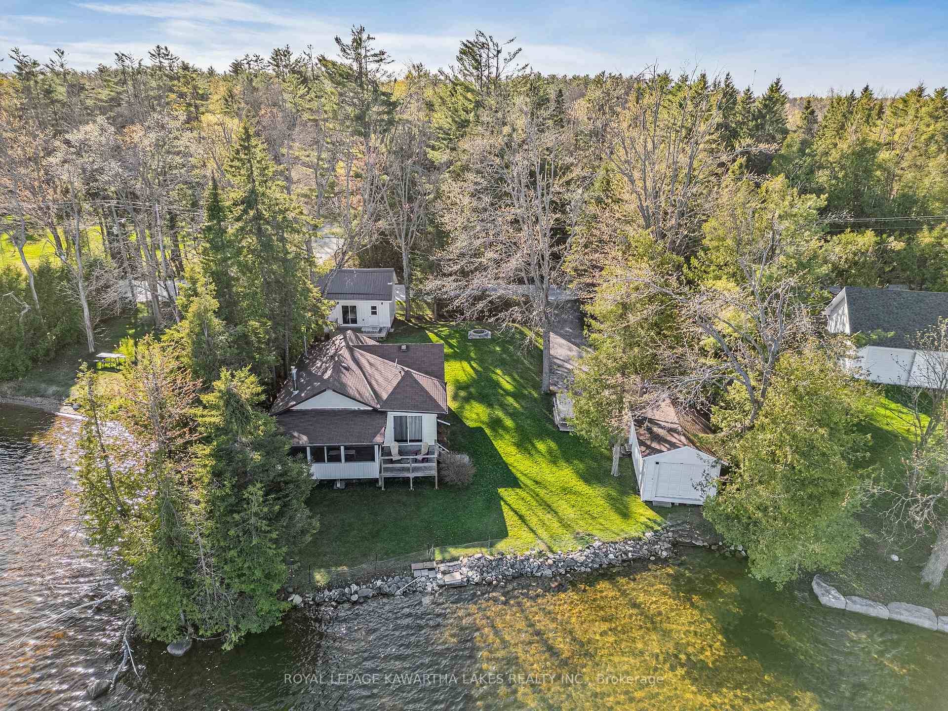Balsam Lake, Rare Opportunity Two Cottages on Private Waterfront Lot.