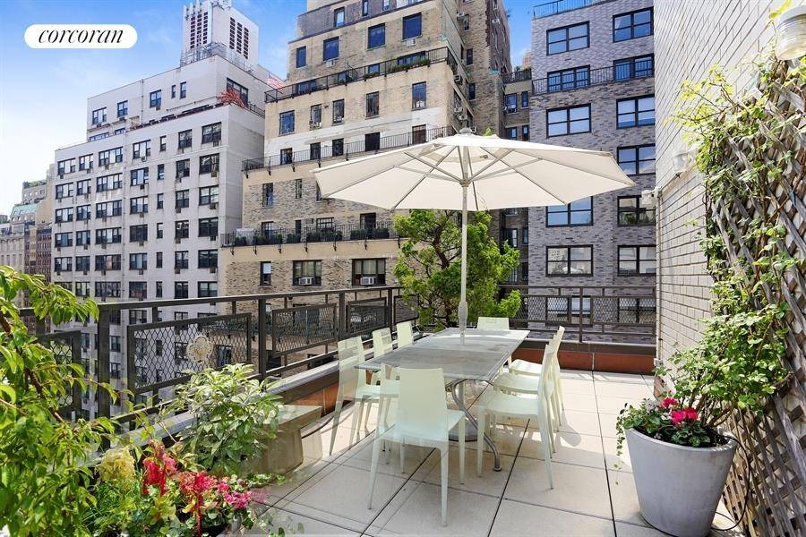 Welcome home to your sun drenched one bedroom with an enormous terrace and city views in a full service doorman coop !