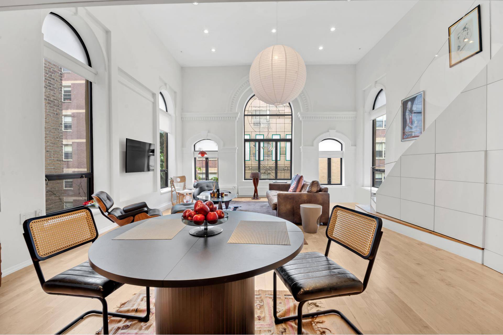 This spectacular triplex penthouse delivers a sense of scale and serenity rarely found in Manhattan.