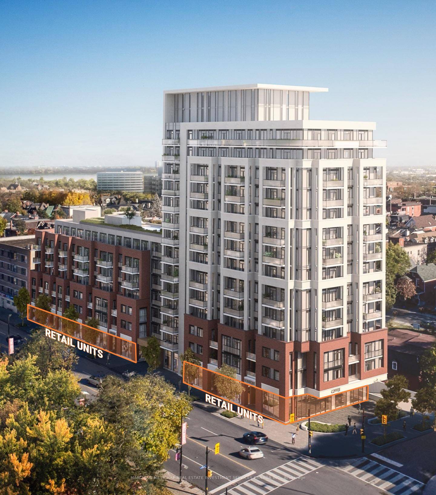 Ground floor units available in newly built 197 unit residential condominium.