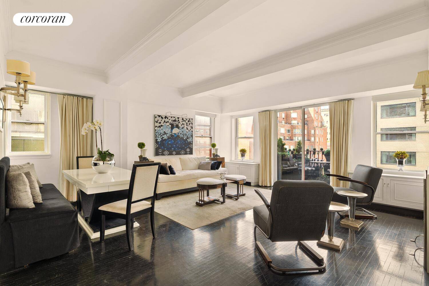 A Rare Find ! A Pre War Condo with two terraces, that can be purchased as a LLC, Trust or Pied E Terre, with no co op board approval needed ...