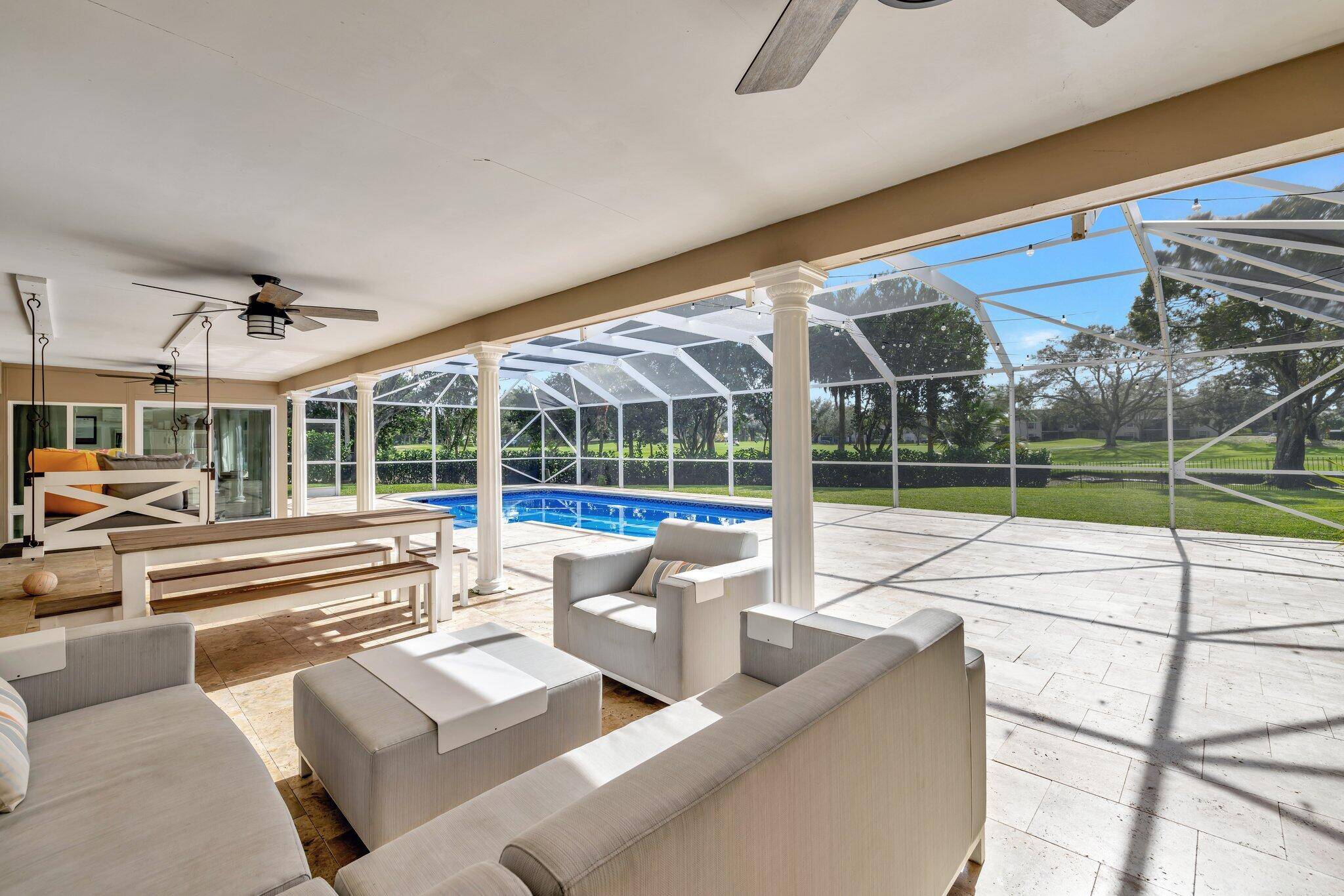 The perfect blend of elegance modern living in this exquisite 4 bed, 3 bath home, complete w bonus sunroom, offers unparalleled lake golf course views.