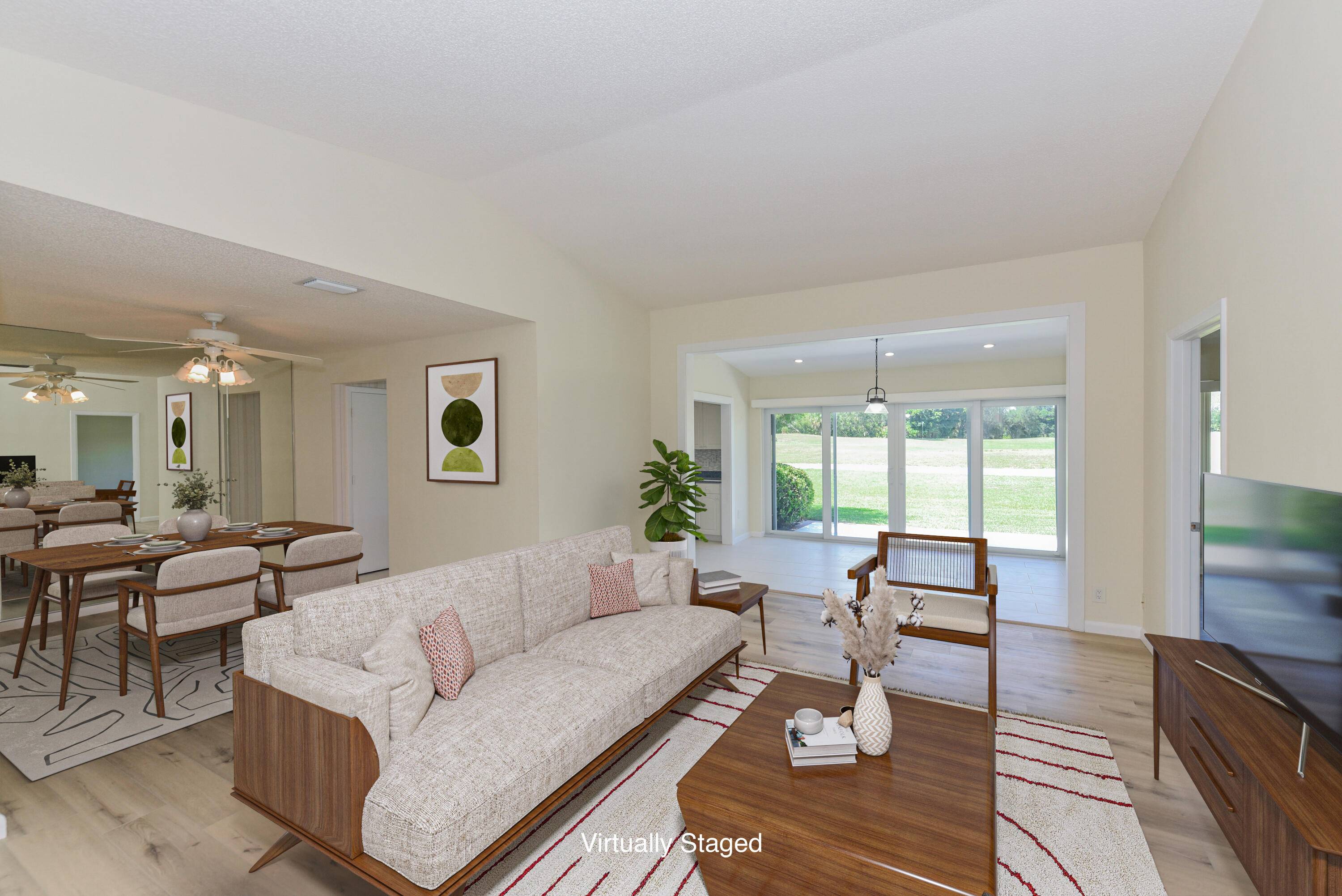 Impact windows and new vinyl flooring.