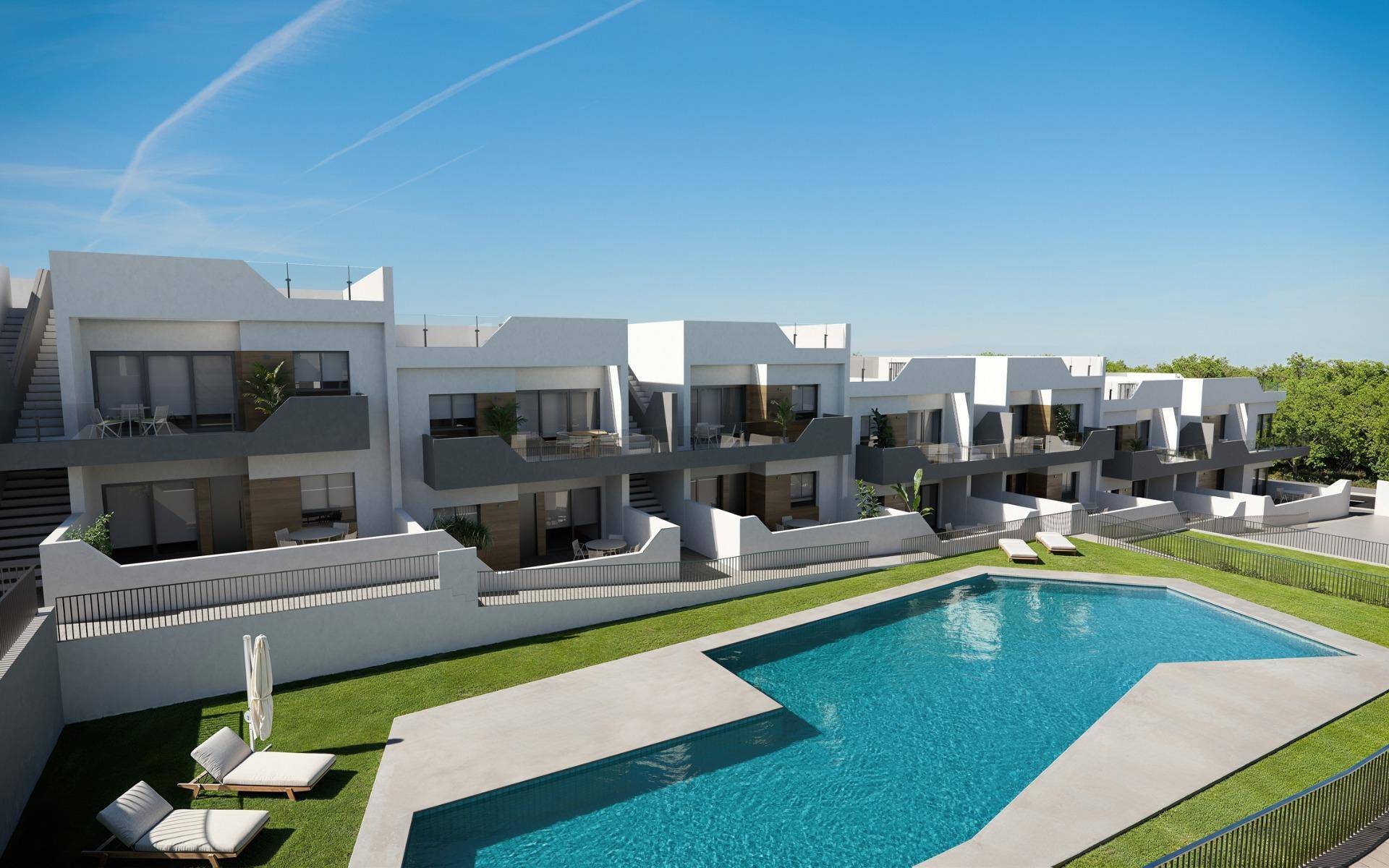 NEW BUILD BUNGALOW APARTMENTS IN SAN MIGUEL DE SALINAS New Build residential complex of bungalows in San Miguel del Salinas.