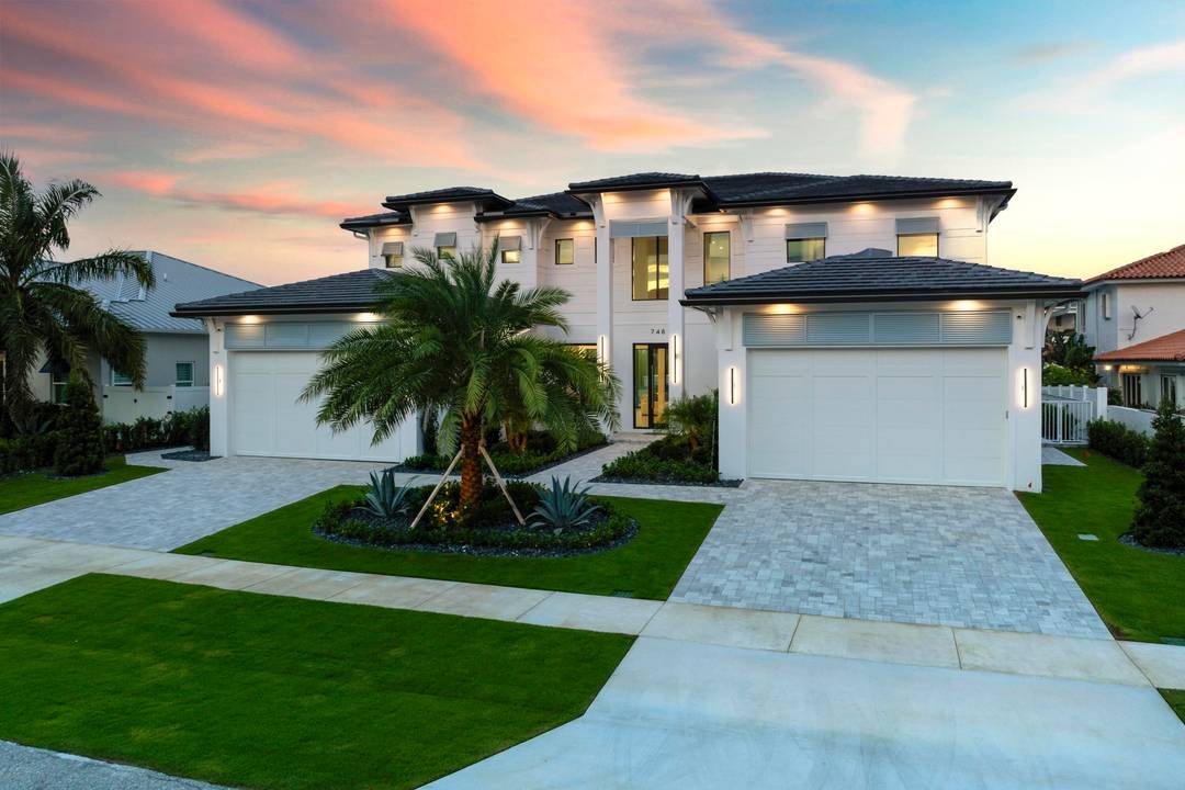 Modern Waterfront Estate in The Village of North Palm Beach.