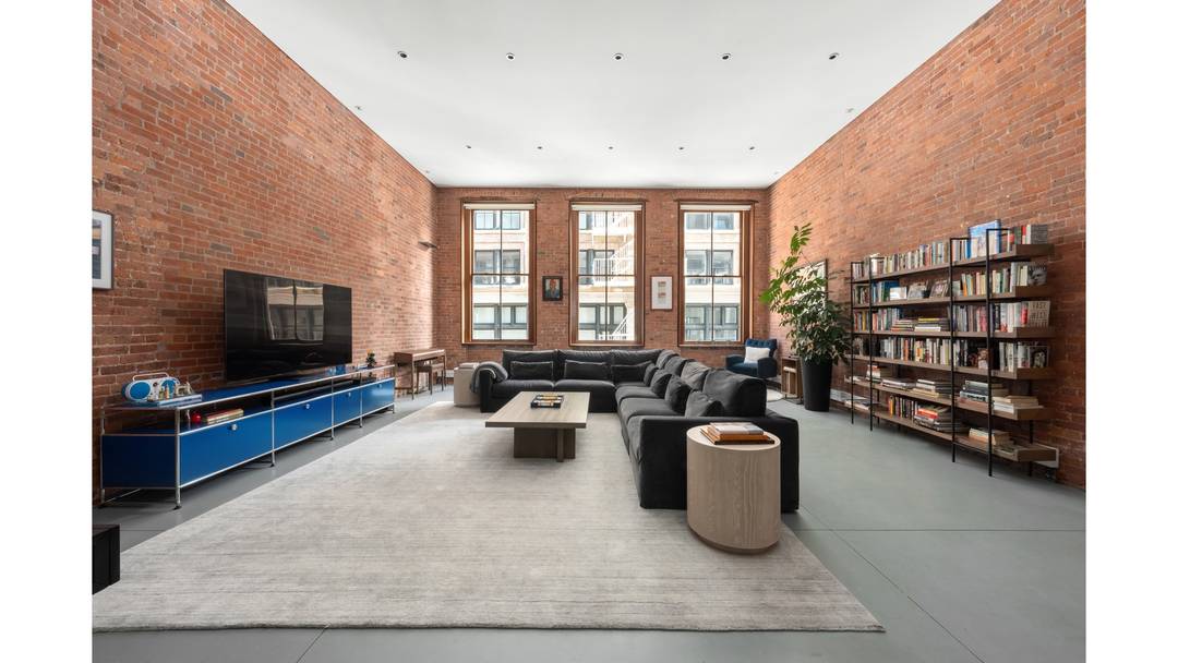 Located in the heart of Tribeca, this striking two bedroom, two bathroom residence spans approximately 1, 760 square feet and embodies the quintessential downtown loft aesthetic.