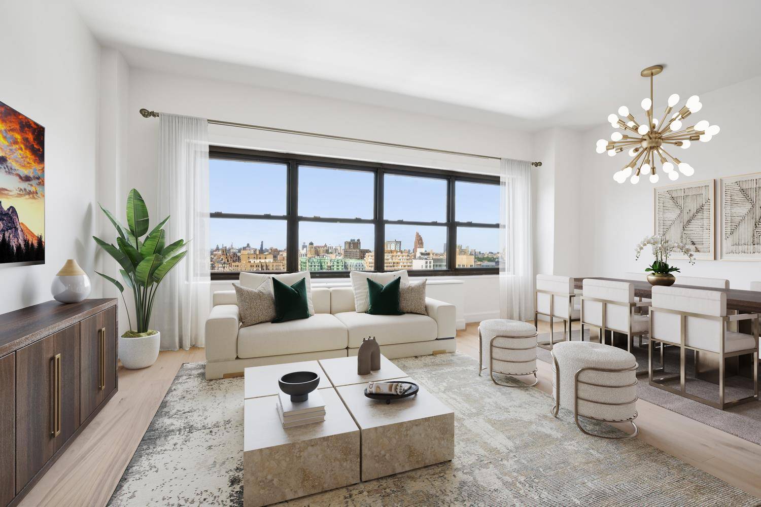 NO BOARD APPROVAL FOR THIS TRIPLE MINT RENOVATED, TOP FLOOR, BR 1BATH W ALCOVE APT COOP W STUNNING, SWEEPING VIEWS Never occupied, sunny, top floor, serene, West and North facing, ...