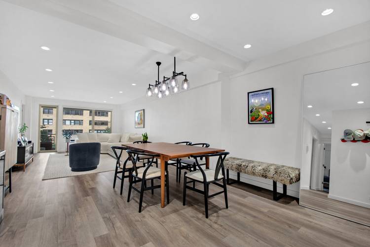 Renovated Two Bedroom with a Private Terrace Overlooking the Garden Residence 3G at The Sheridan is a home that feels remarkably removed from the pace of downtown Manhattan.