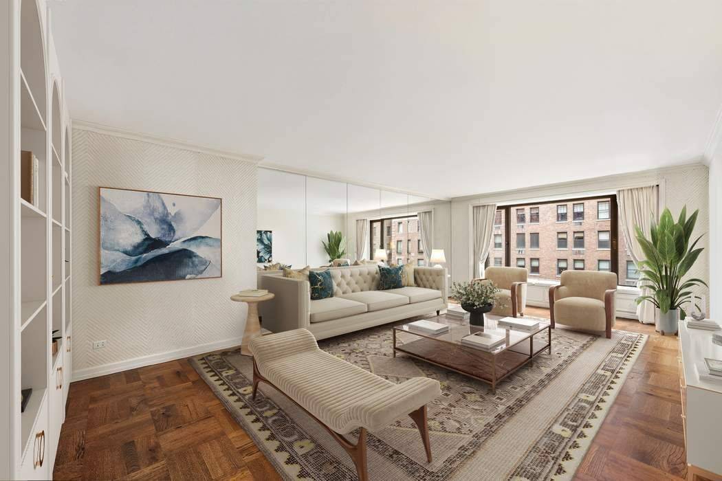 Residence 8D at 440 East 57th Street Sophisticated and thoughtfully designed, this north facing 1 bed, 1.