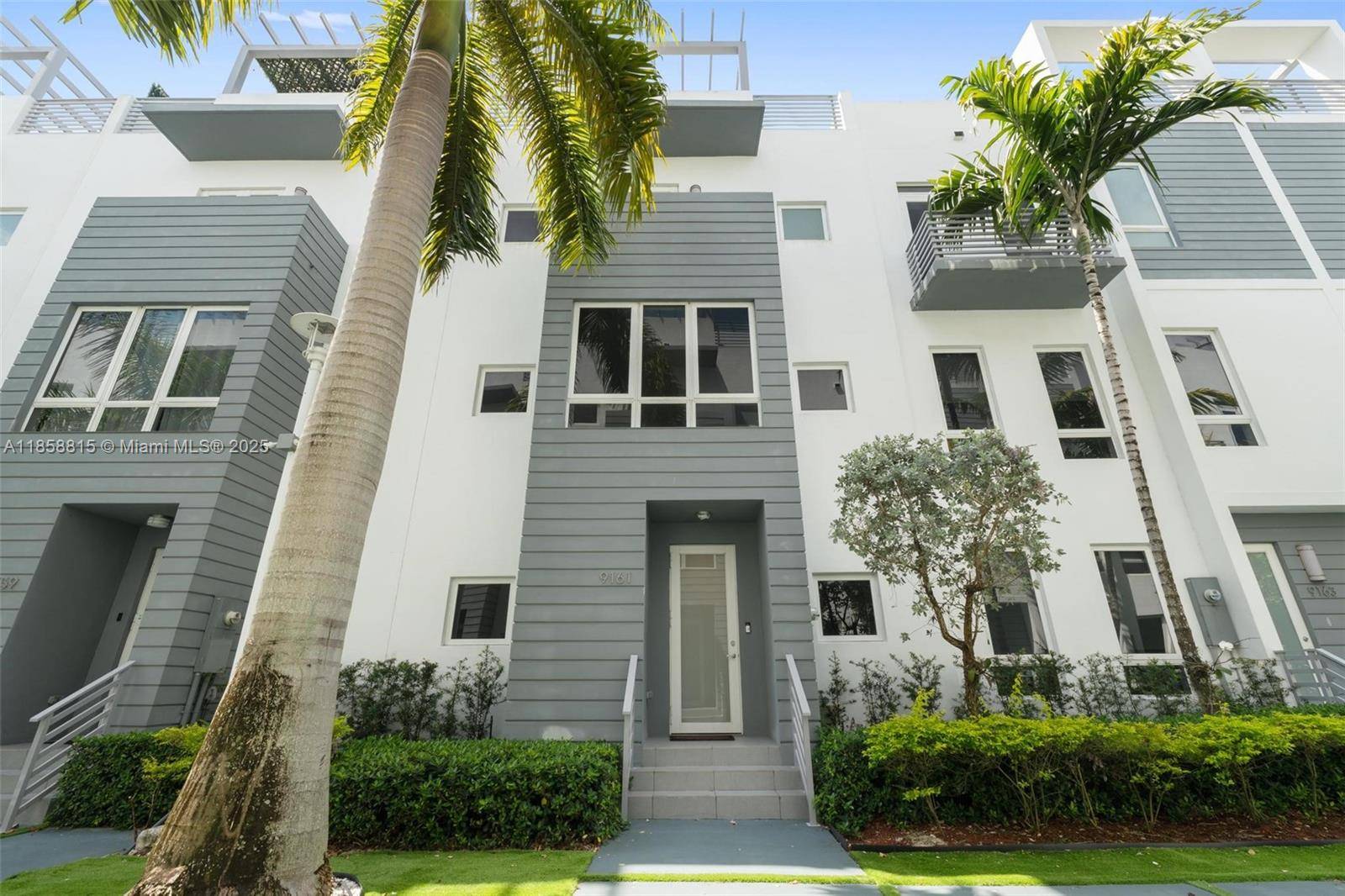 Discover contemporary comfort at this 2017 built, CBS construction townhouse in desirable Doral s Contempo community.