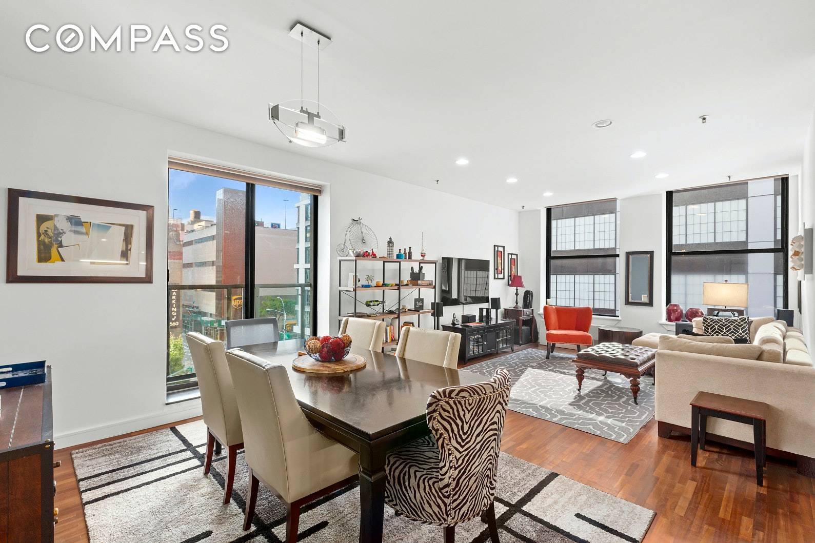 A true loft two bedroom two bathroom home with private elevator landing, high ceilings, lots of light and good investment potential.